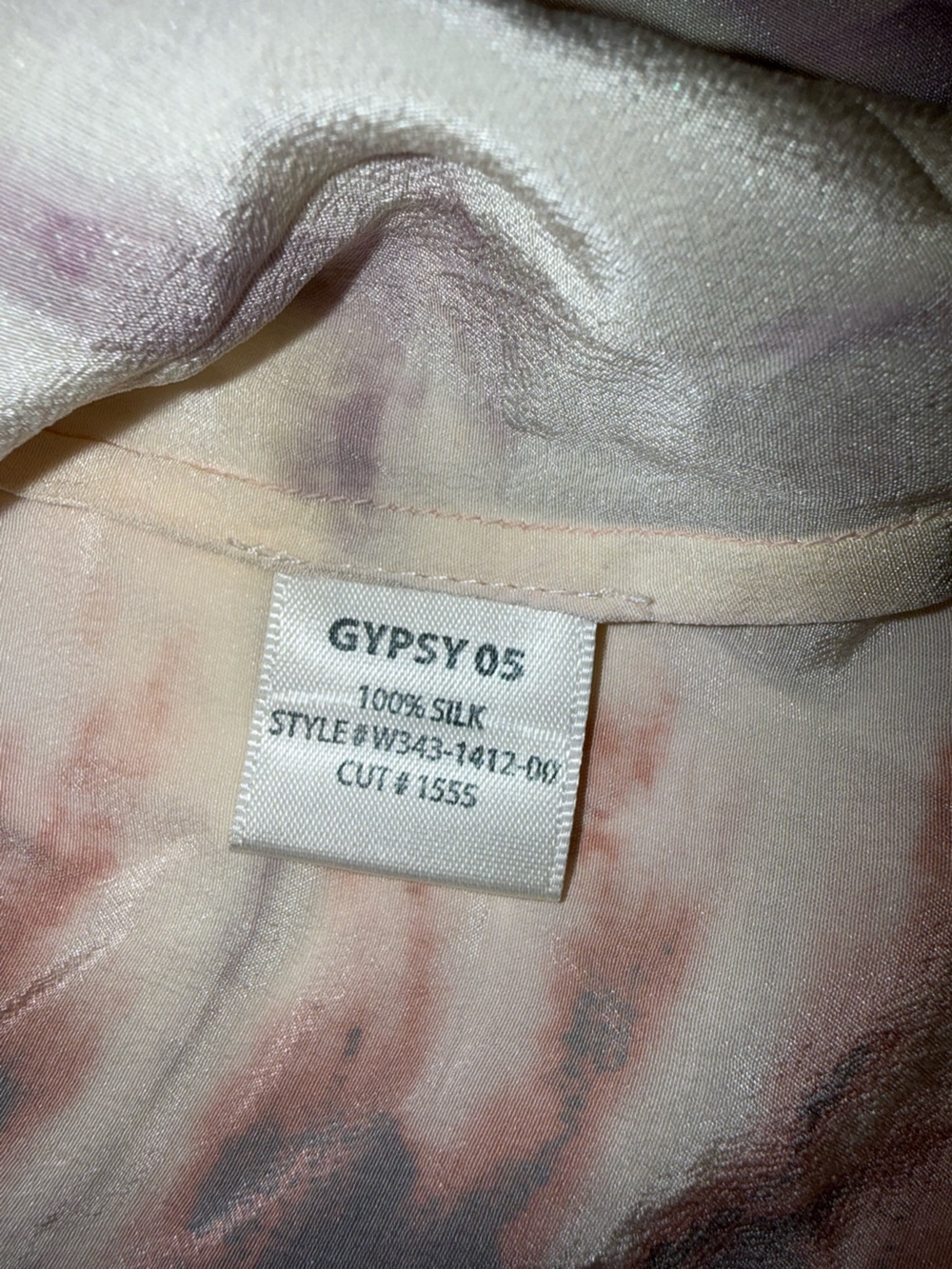 Gypsy 05 Lakota Tie Dye Silk Racer Back Tank Top Small 100% Silk - Picture 7 of 8